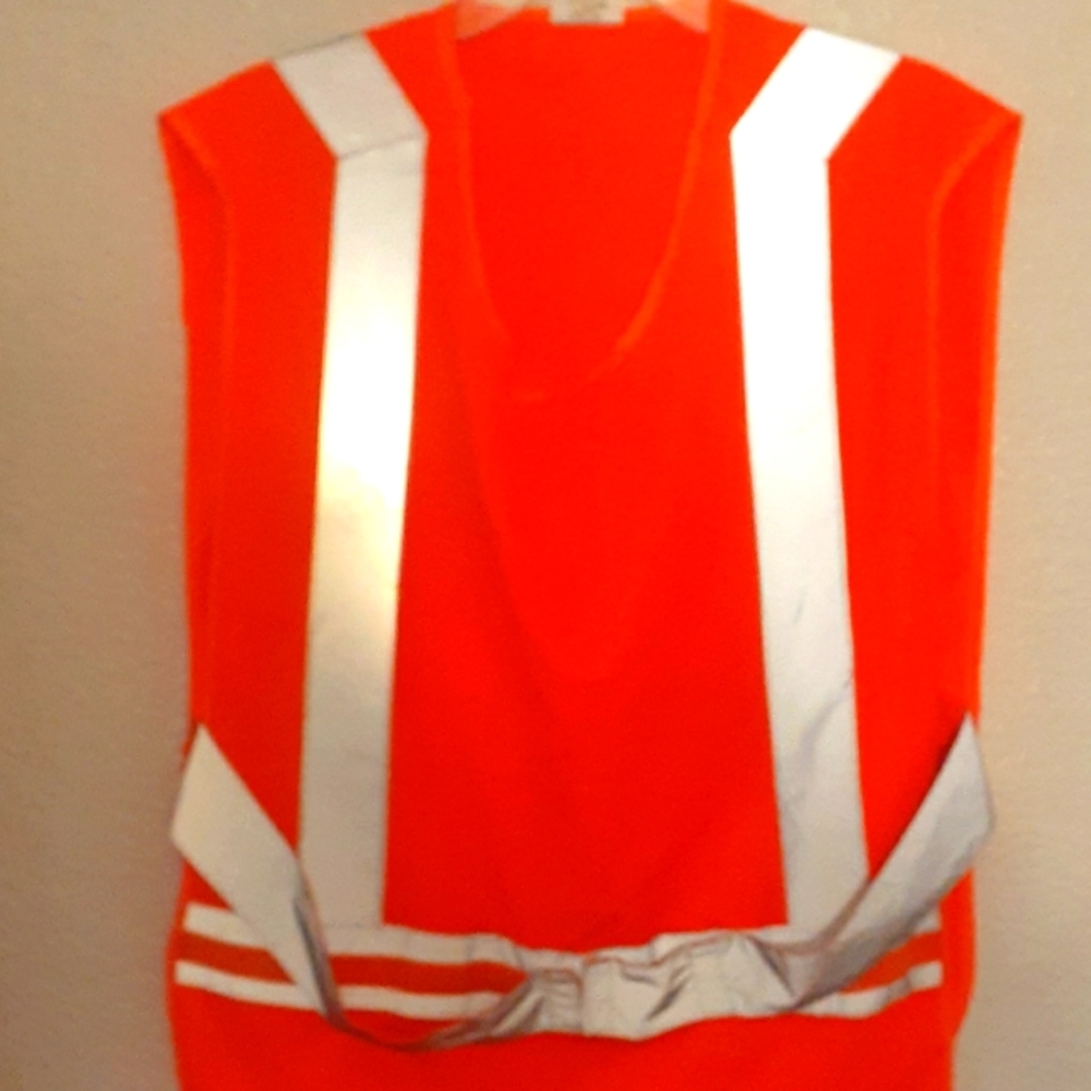 Orange reflective vest